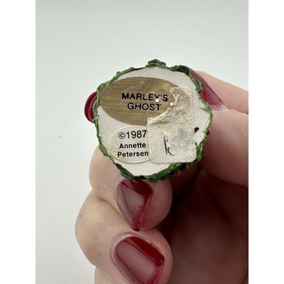 Wee Forest Folk Ghost of Xmas Future and Marley's Ghost Mice Figurines 1987 AP - Picture 9 of 10